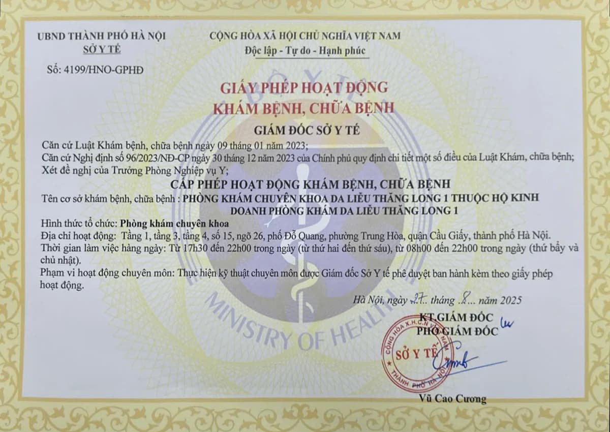Giấy phép hoạt động số 4199/HNO-GPHĐ